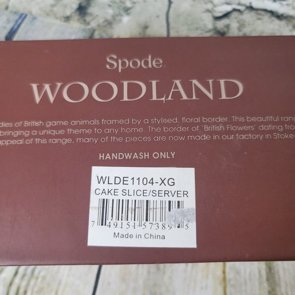 Spode Woodland Cutlery Pie Cake Knife Server Original Box 10 Inches - Picture 7 of 8